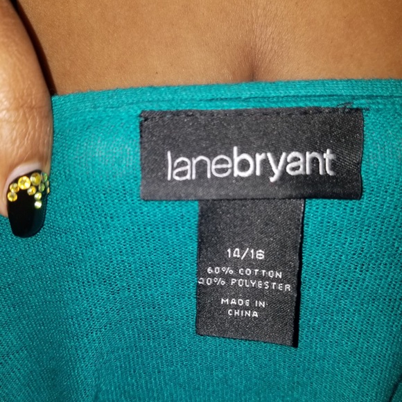 Green cardigan sweater - Picture 2 of 2